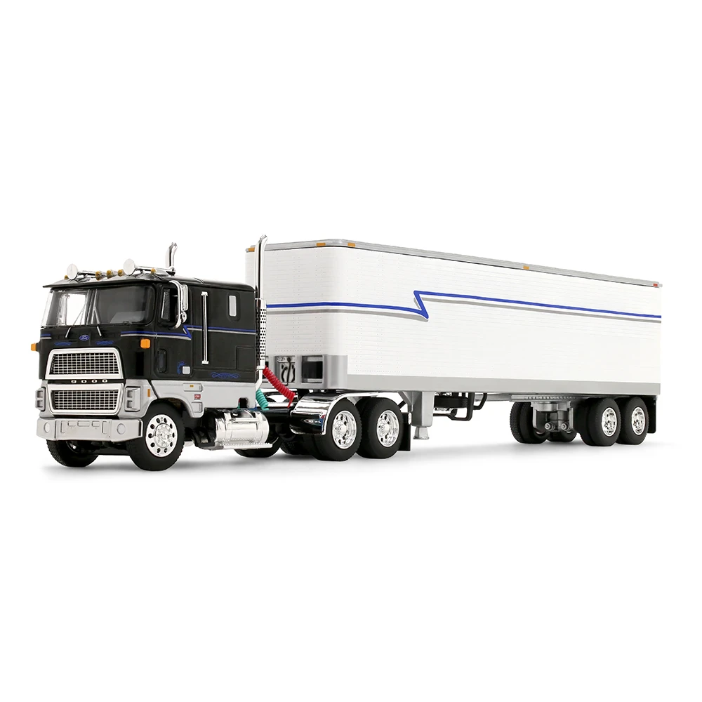 1/64 First Gear Ford CLT-9000 (Black) & 40’ Vintage Trailer Diecast Model