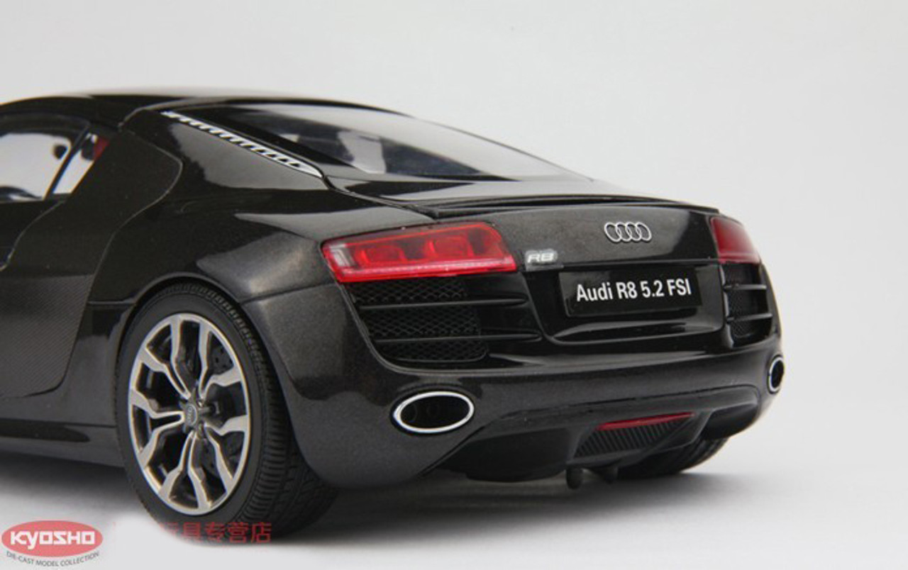 1/18 Kyosho Audi R8 5.2 FSI (Dark Grey) Diecast Car Model 