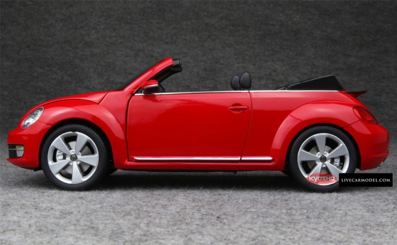 1/18 Kyosho Volkswagen VW Beetle (Red) Convertible Diecast