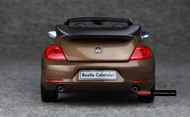 1/18 Kyosho Volkswagen VW Beetle Covertible (Brown) Diecast Car