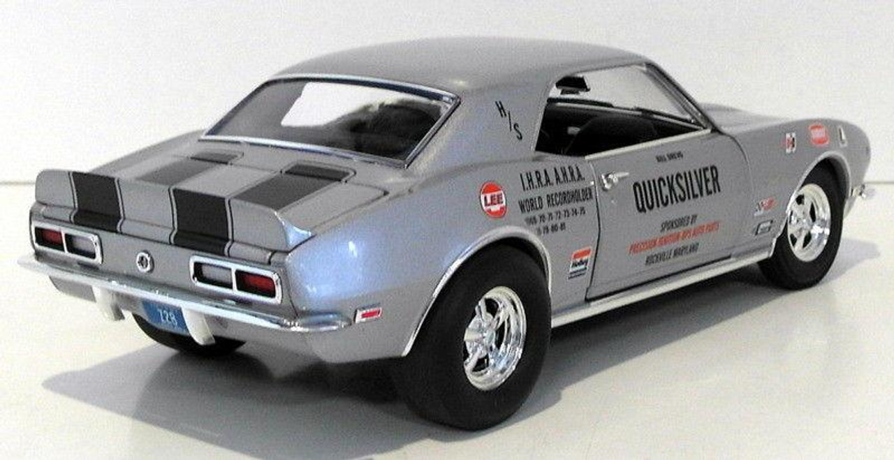 1/18 ACME 1968 Quicksilver Drag Camaro Diecast Car Model