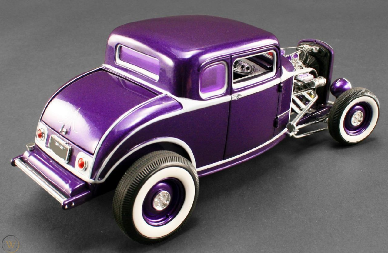 1/18 ACME Grand National Deuce Series 1932 FORD FIVE WINDOW RELEASE NO.4 (Purple) Diecast Car Model