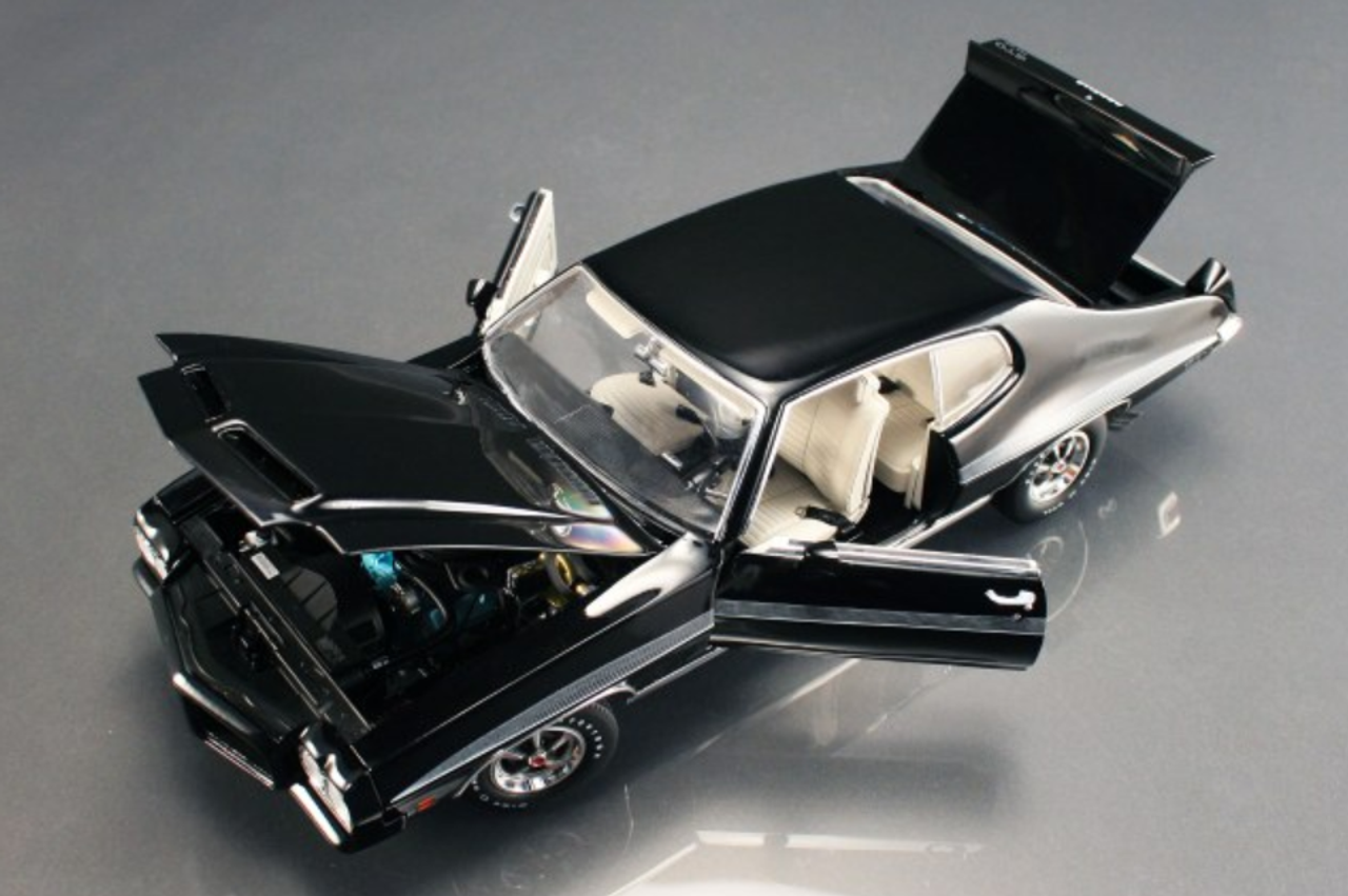 1/18 ACME 1972 PONTIAC GTO LEMANS STARLIGHT BLACK VINYL TOP Diecast Car Model Limited