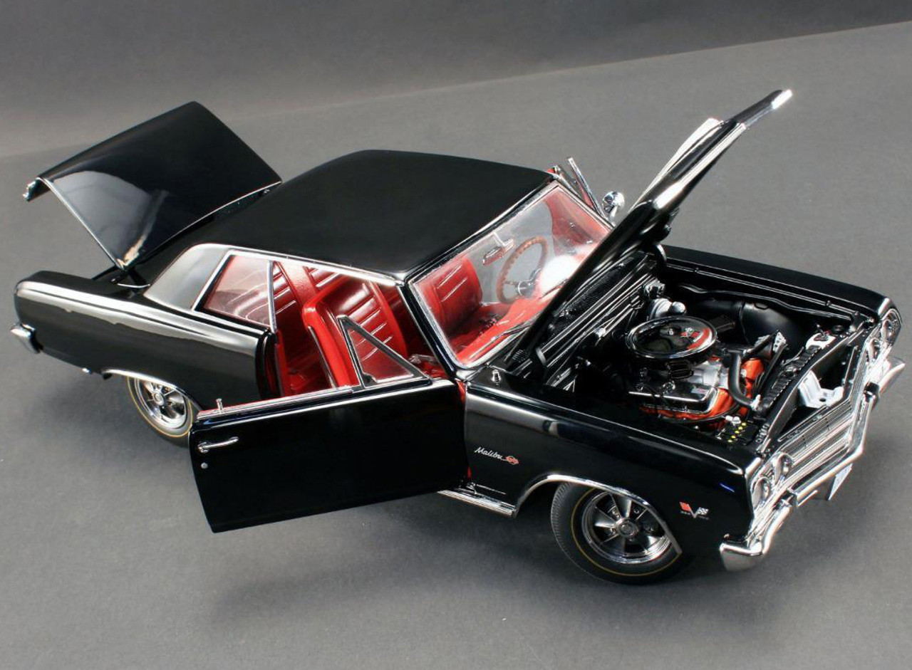 1/18 ACME 1965 Chevrolet Chevy Chevelle Z16 Malibu (Black) Diecast Car Model Limited