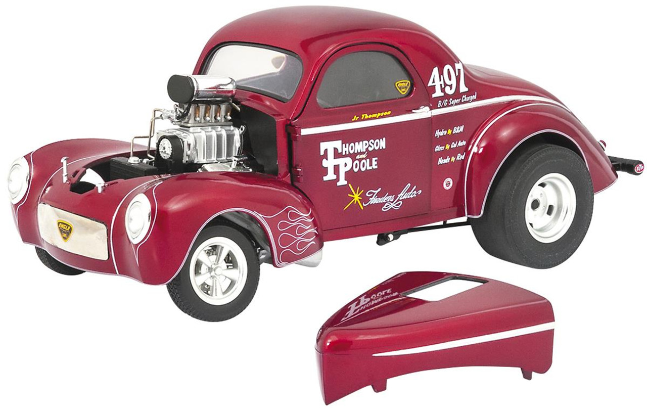 1/18 ACME Thompson and Poole Limited Edition 1941 Gasser (Burgundy) Diecast Car Model