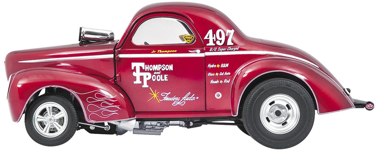 1/18 ACME Thompson and Poole Limited Edition 1941 Gasser (Burgundy) Diecast Car Model