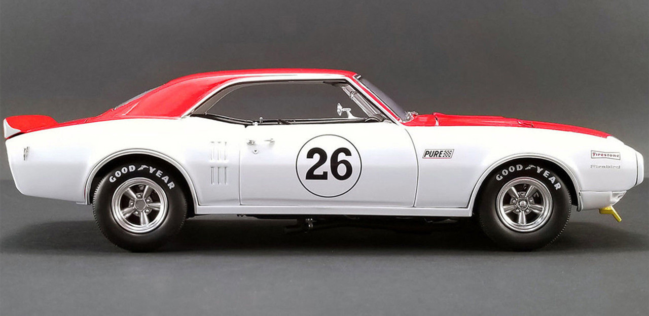 1/18 ACME Jerry Titus #26 1968 Pontiac Trans Am Firebird Tribute (Red/White) Diecast Car Model