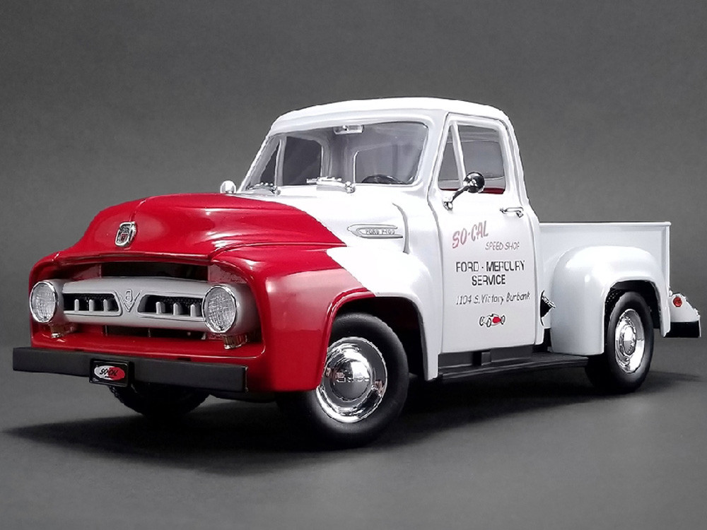ACME 社　1/18 フォード・ピックアップ ソーキャル・スピードショップ 1/18 ACME 1953 Ford F-100 So Cal Speed Shop Push Truck (White
