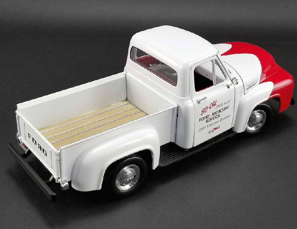 1/18 ACME 1953 Ford F-100 So Cal Speed Shop Push Truck (White