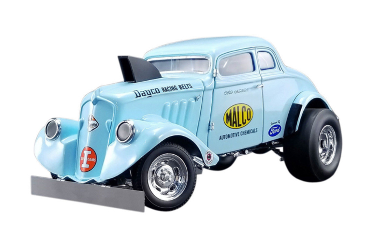 1933 MALCO GASSER "OHIO" W/ AIR PLOW LIGHT BLUE LTD 642 PCS 1/18 ACME A1800911 
