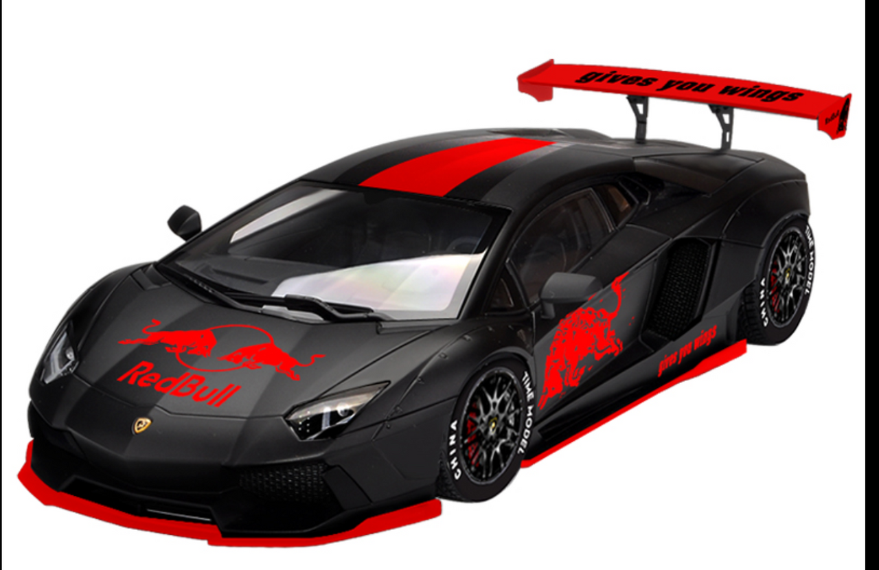 1/64 LAMBORGHINI アバンタドール LP700-4 RedBull 1/64 Lamborghini LP700 Black Redbull Edition Diecast Model
