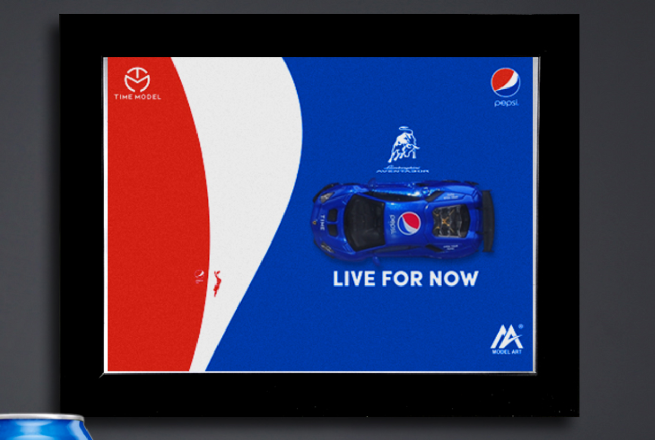 1/64 Lamborghini LP700 Pepsi Edition Diecast Model Car by Time Model