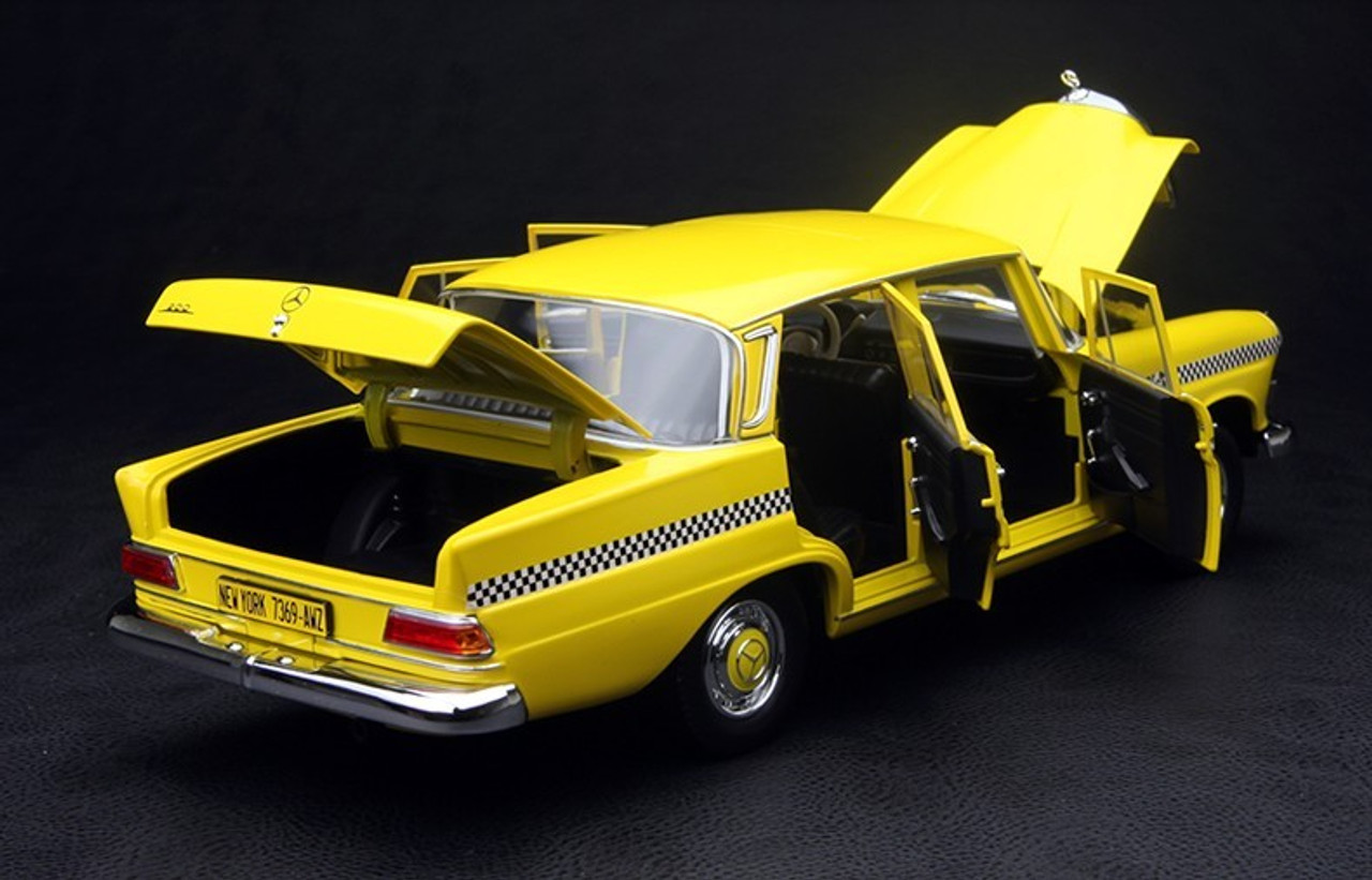 1/18 Norev Mercedes-Benz Mercedes 200 Yellow Taxi Diecast Car Model