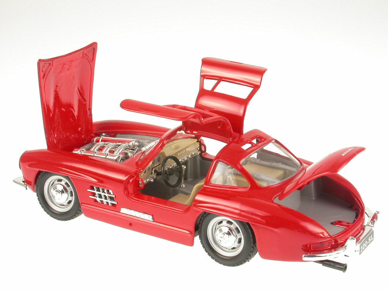 1/24 Bburago 1954 Mercedes-Benz Mercedes 300 SL 300SL (Red) Diecast Car Model