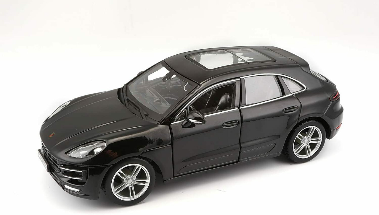 Porsche Macan Turbo Black 1/24 Diecast Model Car by Bburago