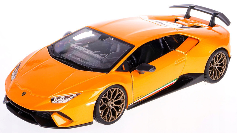 Lamborghini Huracan Performante Metallic Orange 1/24 Diecast Model Car by Bburago