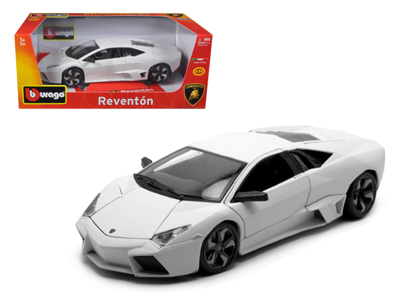 1/18 BBurago Lamborghini Reventon (Matte White) Diecast Car Model