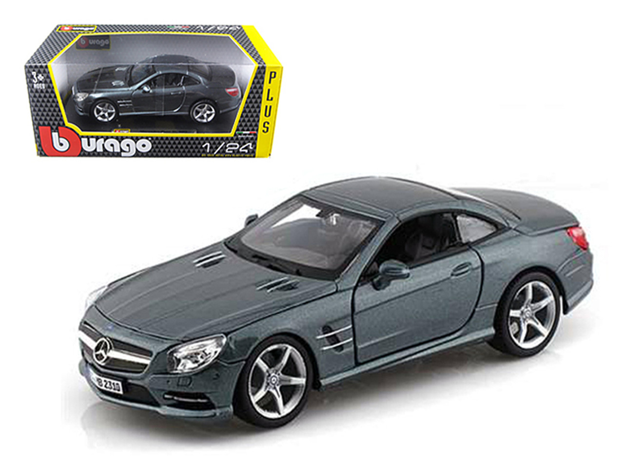 Mercedes SL500 SL 500 Coupe Grey 1/24 Diecast Car Model by Bburago