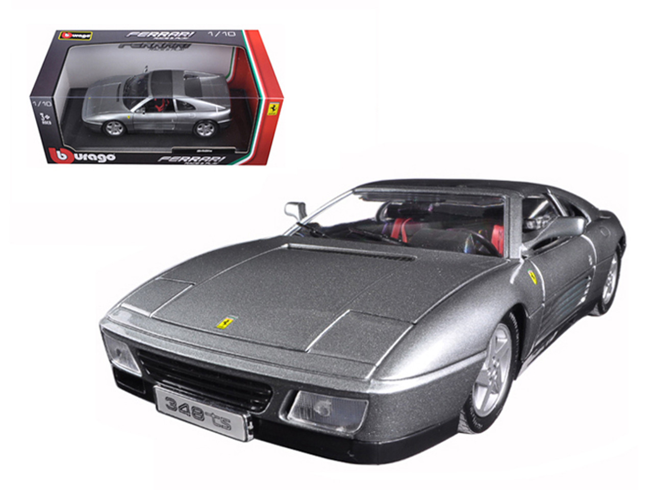 1/18 BBurago Ferrari 348 TS (Silver Grey) Diecast Car Model