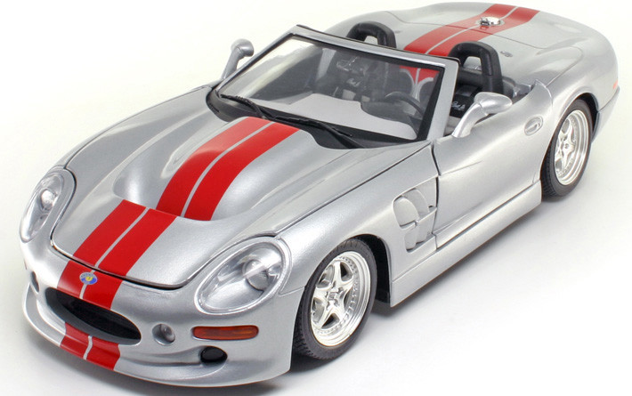 1/18 Bburago Gold Collection 1999 Shelby Series 1 Silver Diecast