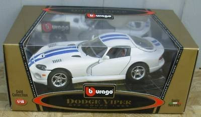 1/18 Bburago Gold Collection 1997 Dodge Viper GTS Coupe (White