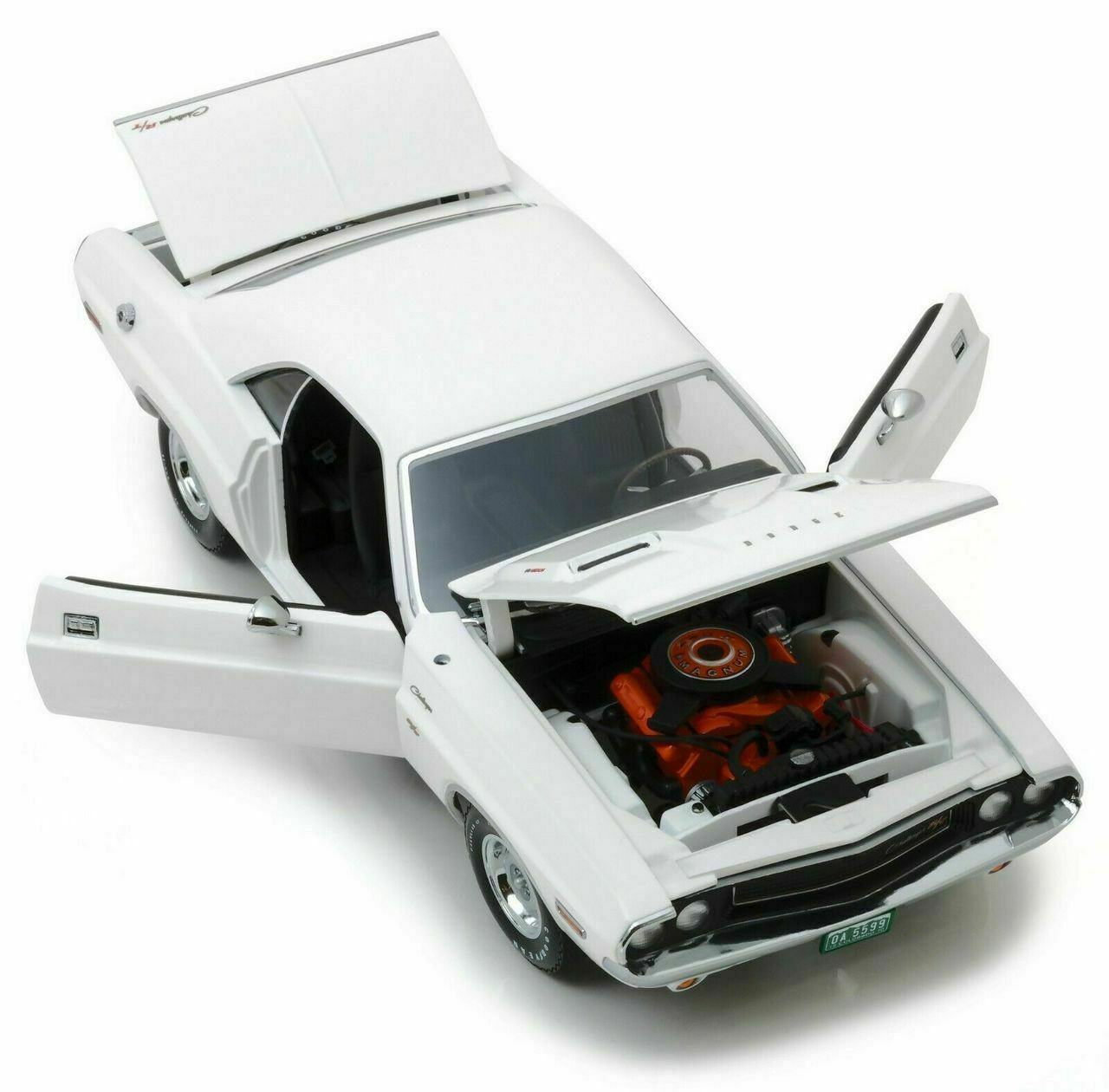 1/18 Greenlight 1970 Dodge Challenger R/T White 