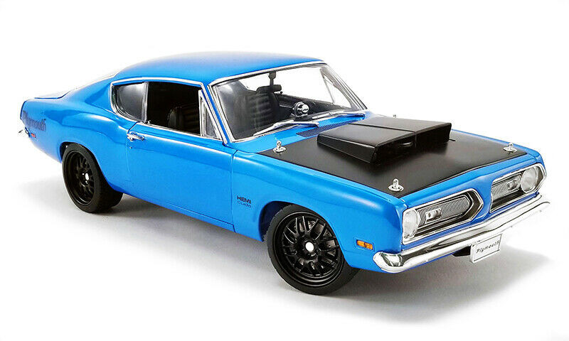 1/18 ACME 1969 Plymouth Barracuda Hemi Cuda Street Fighter - Blue