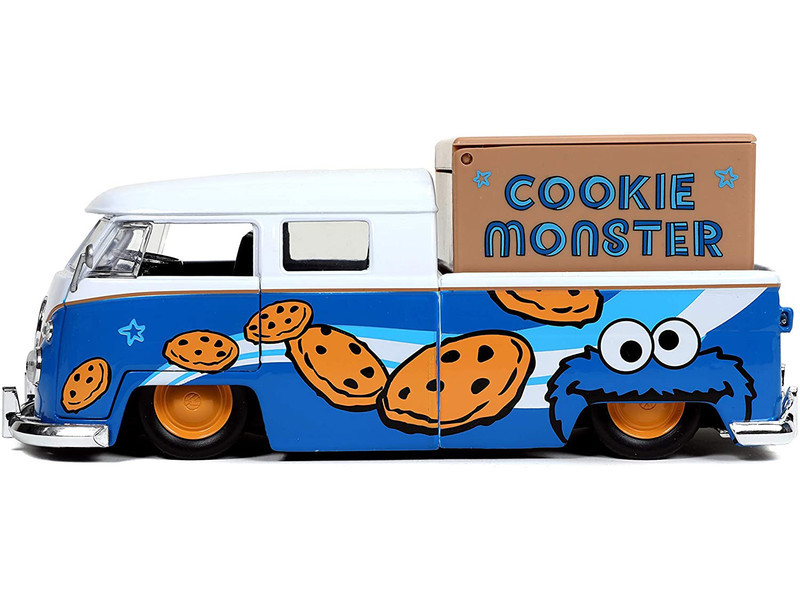 1/24 Jada Sesame Street - Cookie Monster & 1962 Volkswagen Bus