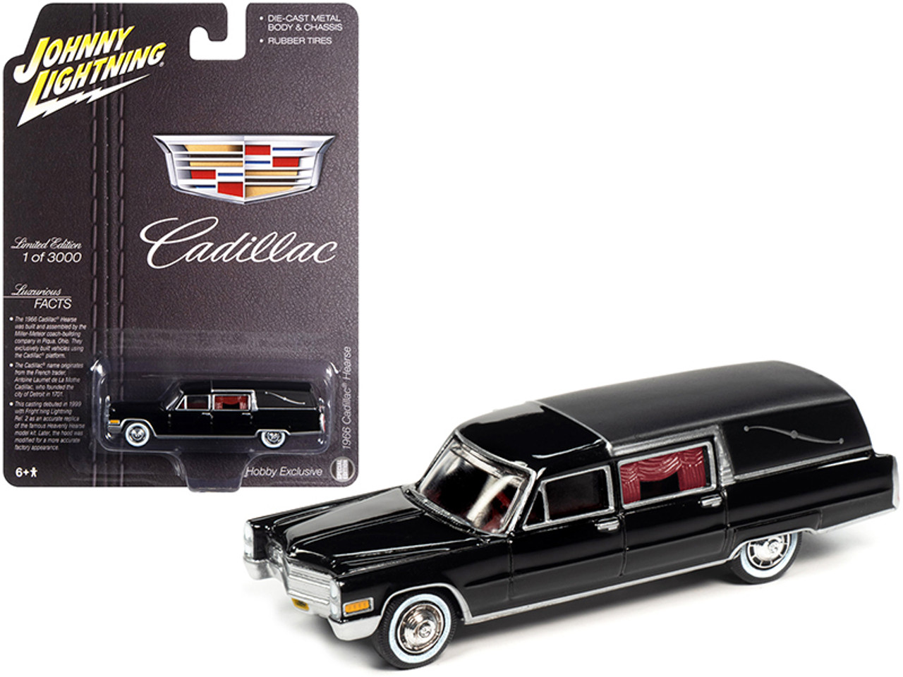 1966 Cadillac HEARSE  Leichenwagen **RR**Johnny Lightning Hobby 1:64 NEU+OVP