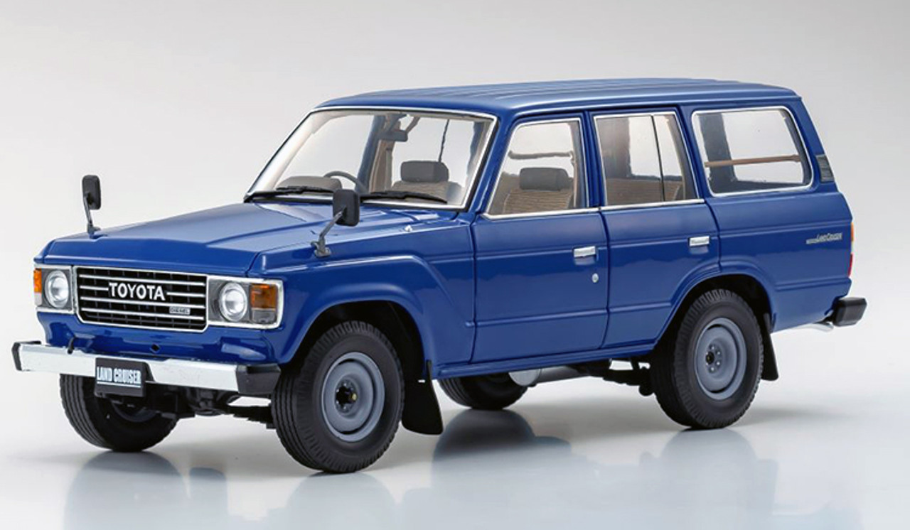 1/18 Kyosho Toyota Land Cruiser 60 LC60 (Blue) Diecast Car Model