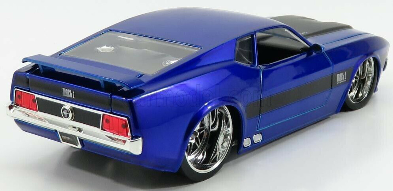 1/24 Jada BIGTIME MUSCLE 1973 FORD MUSTANG MACH 1 Blue Diecast Car Model