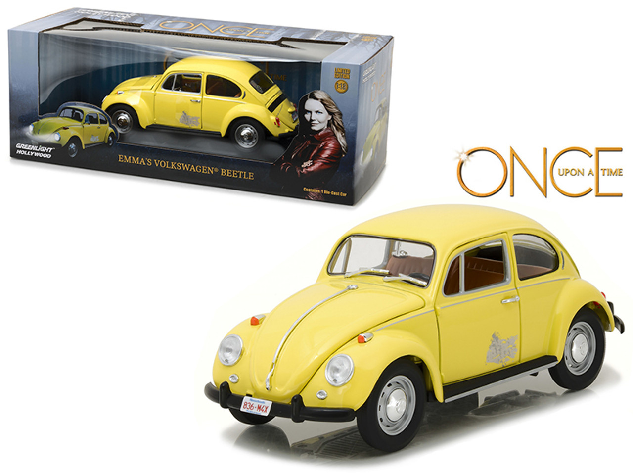 Emma's Volkswagen Beetle Yellow "Once Upon a Time" TV Series (2010-Current) 1/18 Diecast Model Car by Greenlight