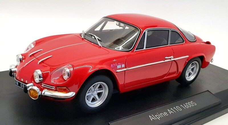 1/18 Renault Alpine A110 1600S 1969 Red Diecast Model Car by Norev