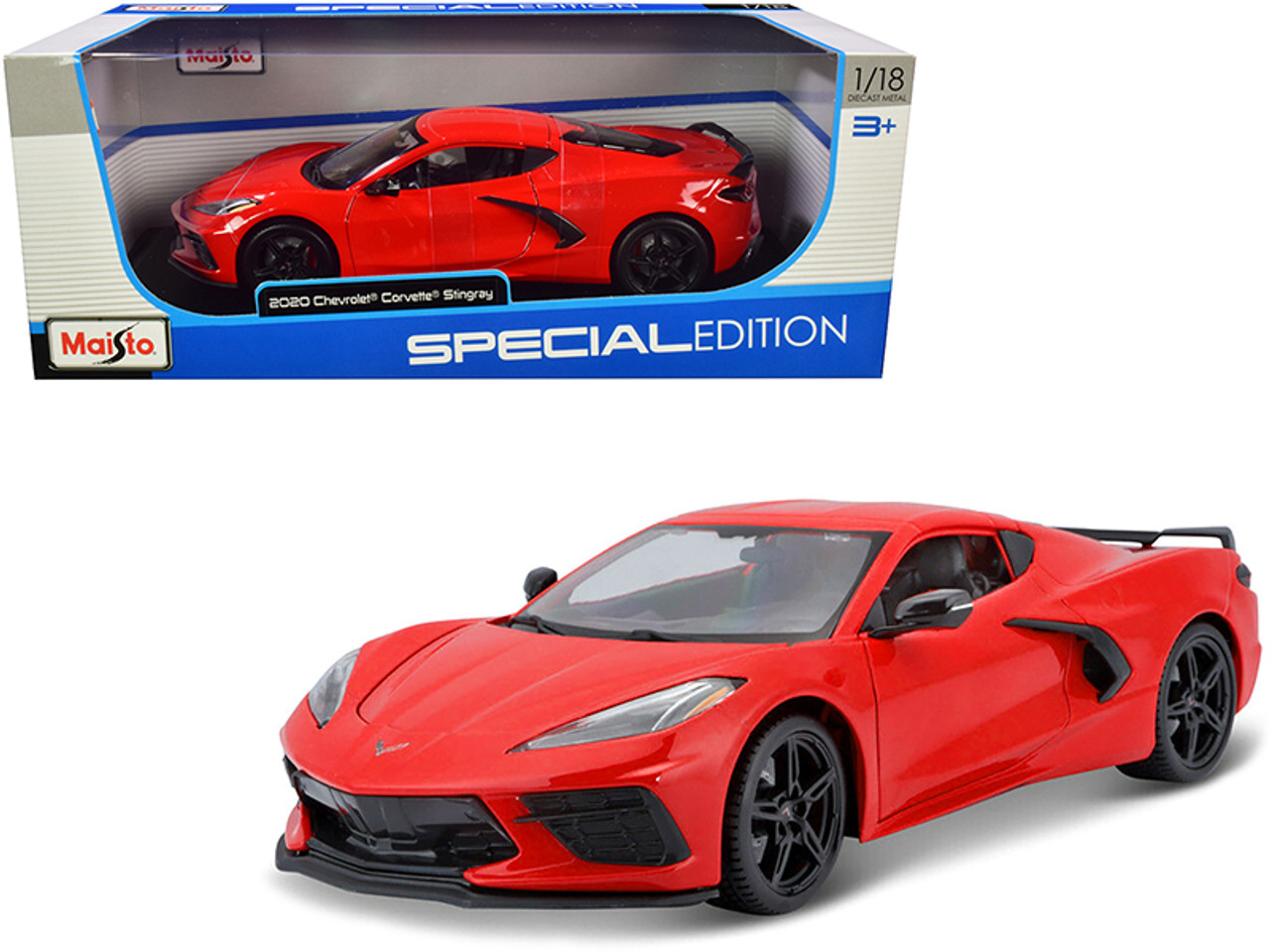 1/18 Maisto 2020 Chevrolet Corvette Stingray C8 (Red