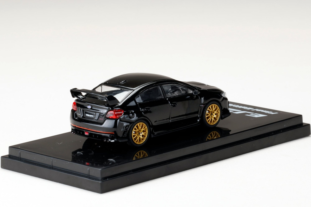 1/64 Hobby Japan Subaru WRX STI EJ20 Final Edition Black Diecast Car Model