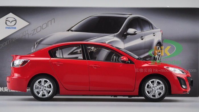 1/18 Dealer Edition Mazda 3 Sedan (Red) Diecast Car Model