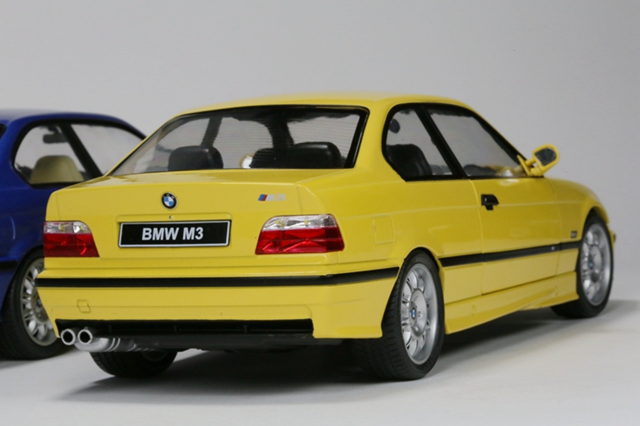 1/18 BMW E36 M3 Coupe (Yellow) Diecast Car Model by Solido
