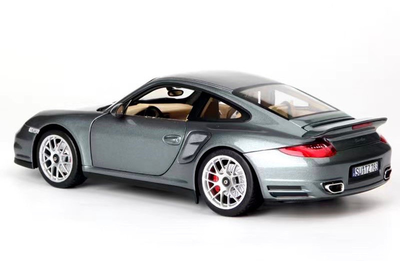 1/18 2010 Porsche 911 Turbo (Grey Metallic) Diecast Car Model