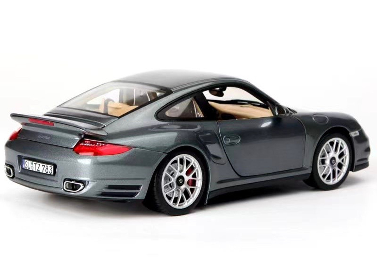 1/18 2010 Porsche 911 Turbo (Grey Metallic) Diecast Car Model