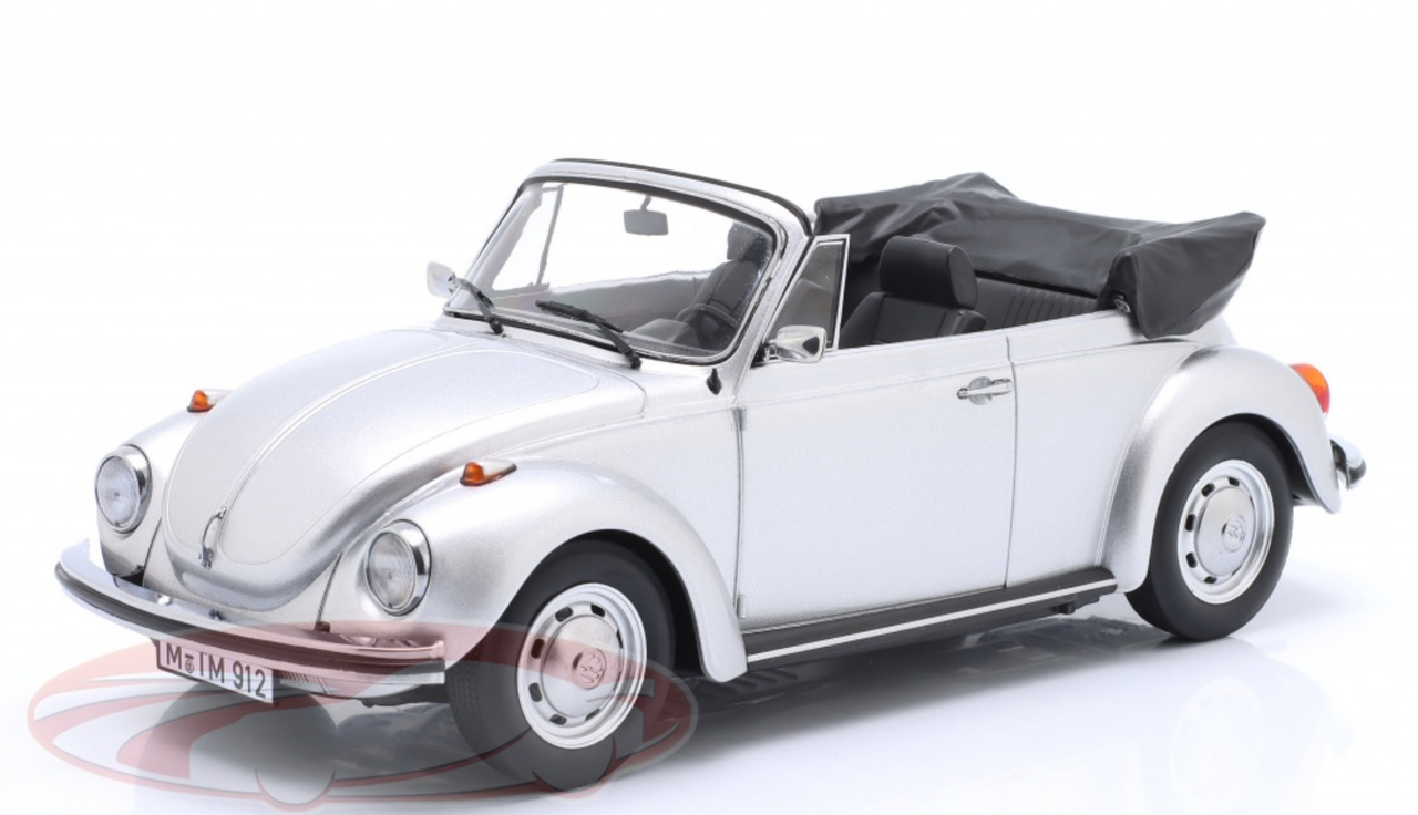 1/18 Norev 1973 Volkswagen VW 1303 Convertible (Silver) Diecast Car Model