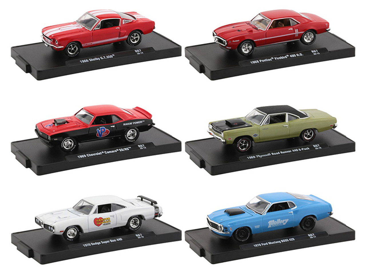 "Drivers" Set of 6 pieces in Blister Packs Release 67 Limited Edition to 6000 pieces Worldwide 1/64 Diecast Model Cars by M2 Machines