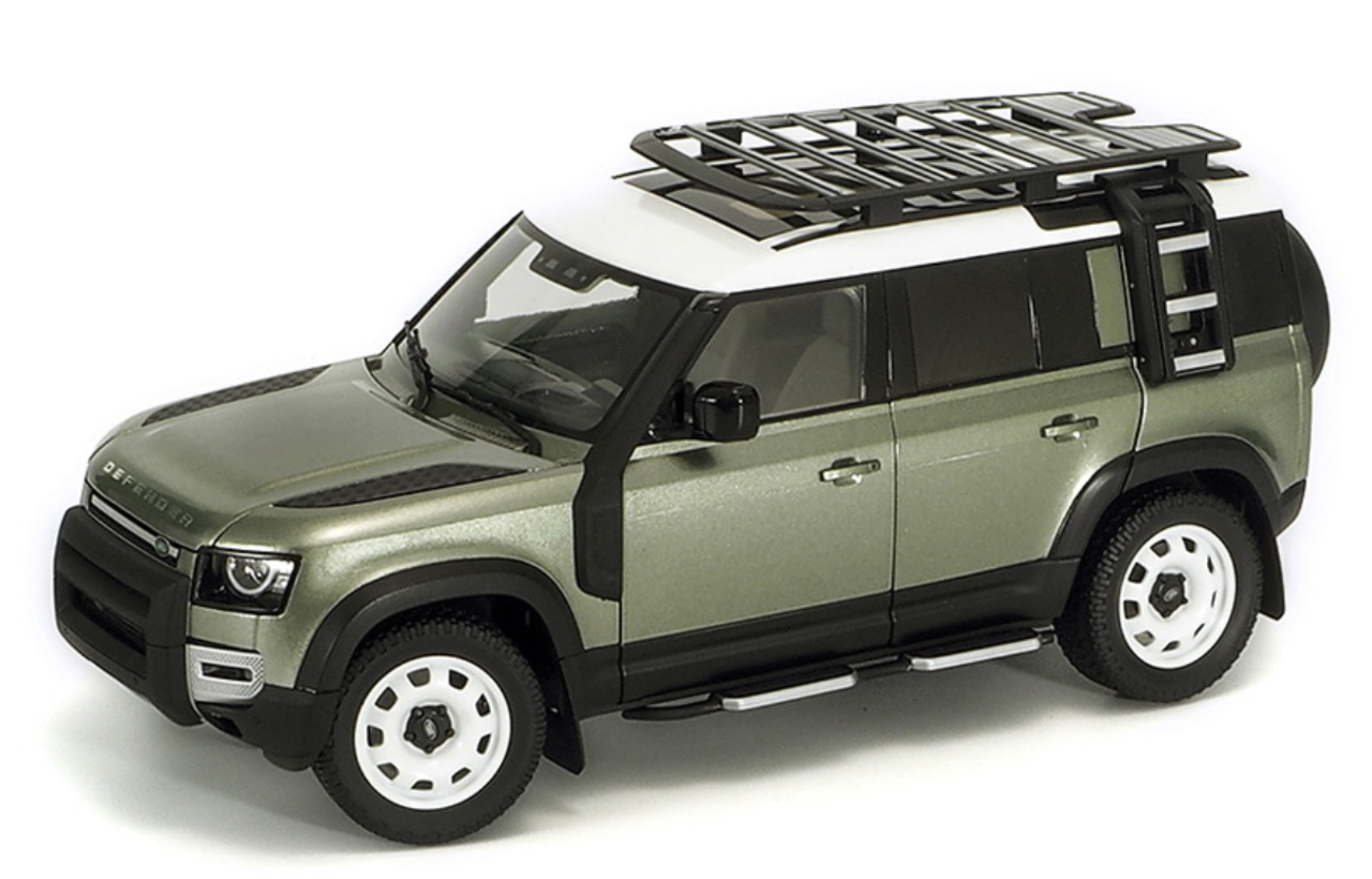 1/18 Almost Real 2020 Land Rover L663 Defender 110 (Pangea Green) Diecast Car Model