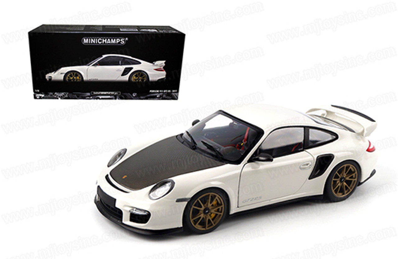 1/18 Minichamps 2011 Porsche 911 GT2 RS Bronze Wheels (White) Diecast Car Model