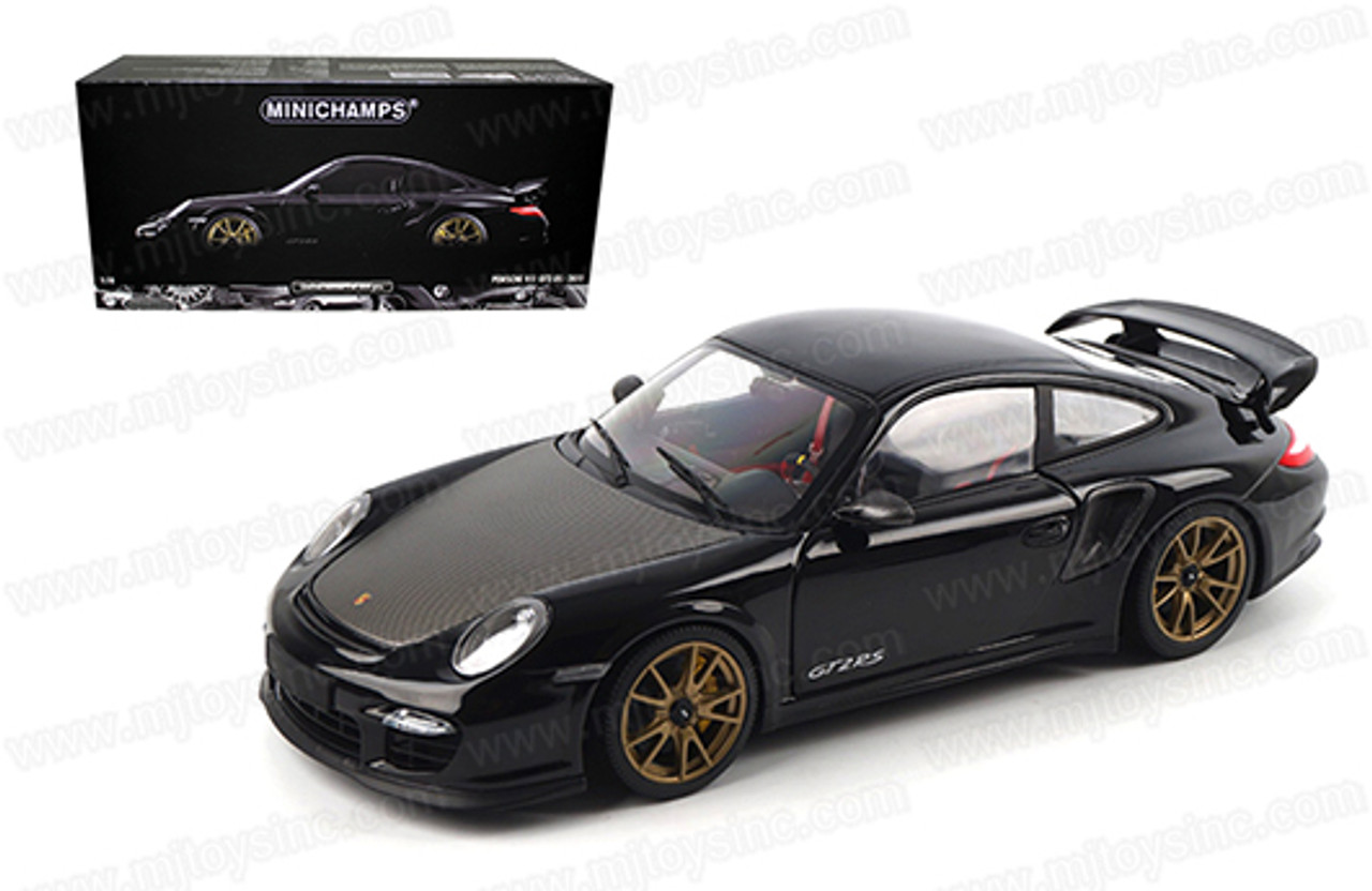 1/18 Minichamps 2011 Porsche 911 GT2 RS Bronze Wheels (Black) Diecast Car Model