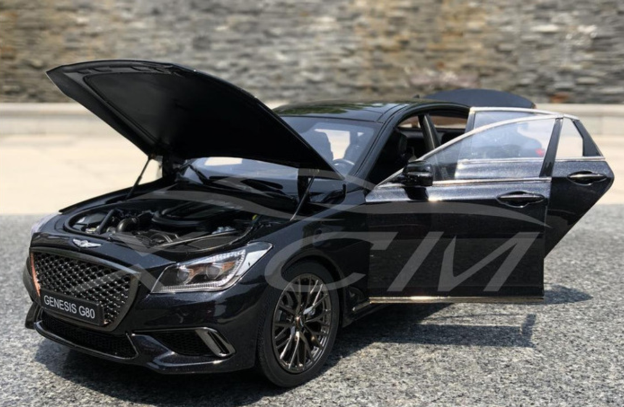 1/18 Dealer Edition Hyundai Genesis G80 (Black) Diecast Car Model