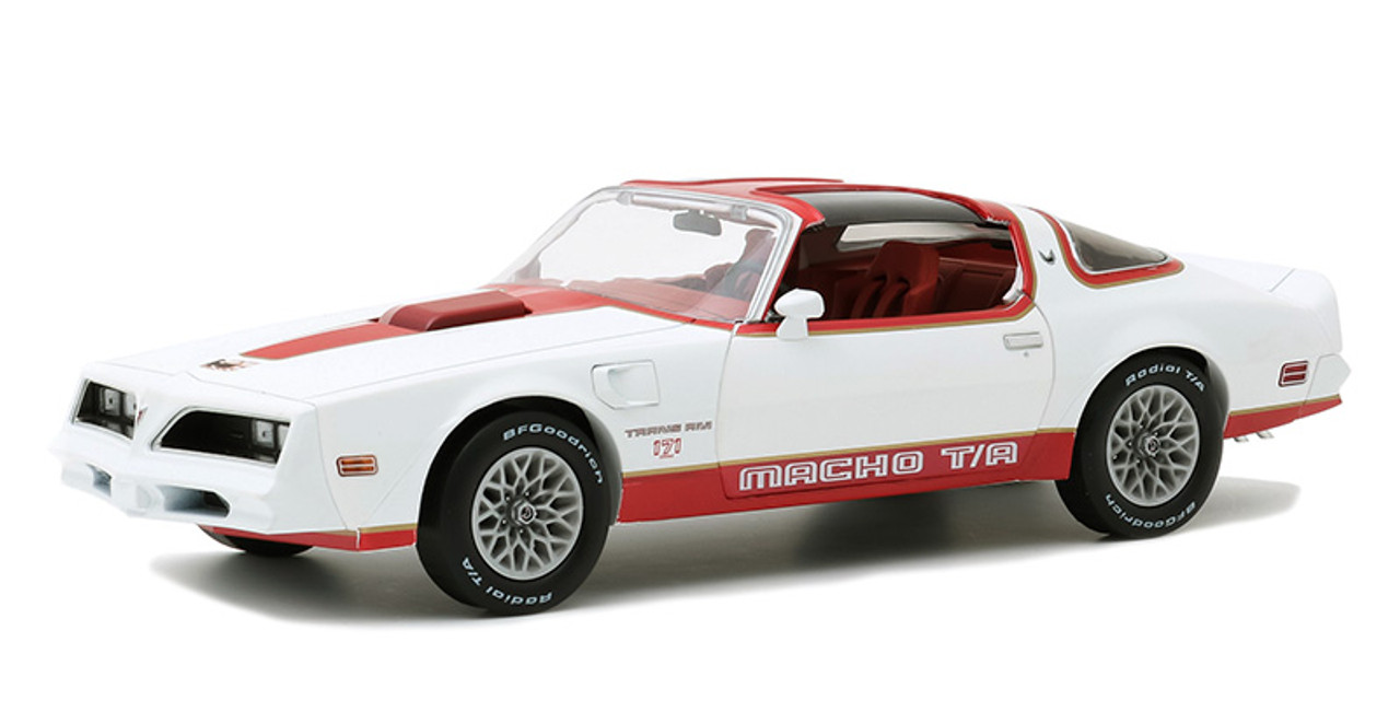 1/18 Greenlight Artisan Collection - 1978 Pontiac Firebird "Macho Trans Am" #171 of 204 by Mecham Design - White and Red Diecast Car Model