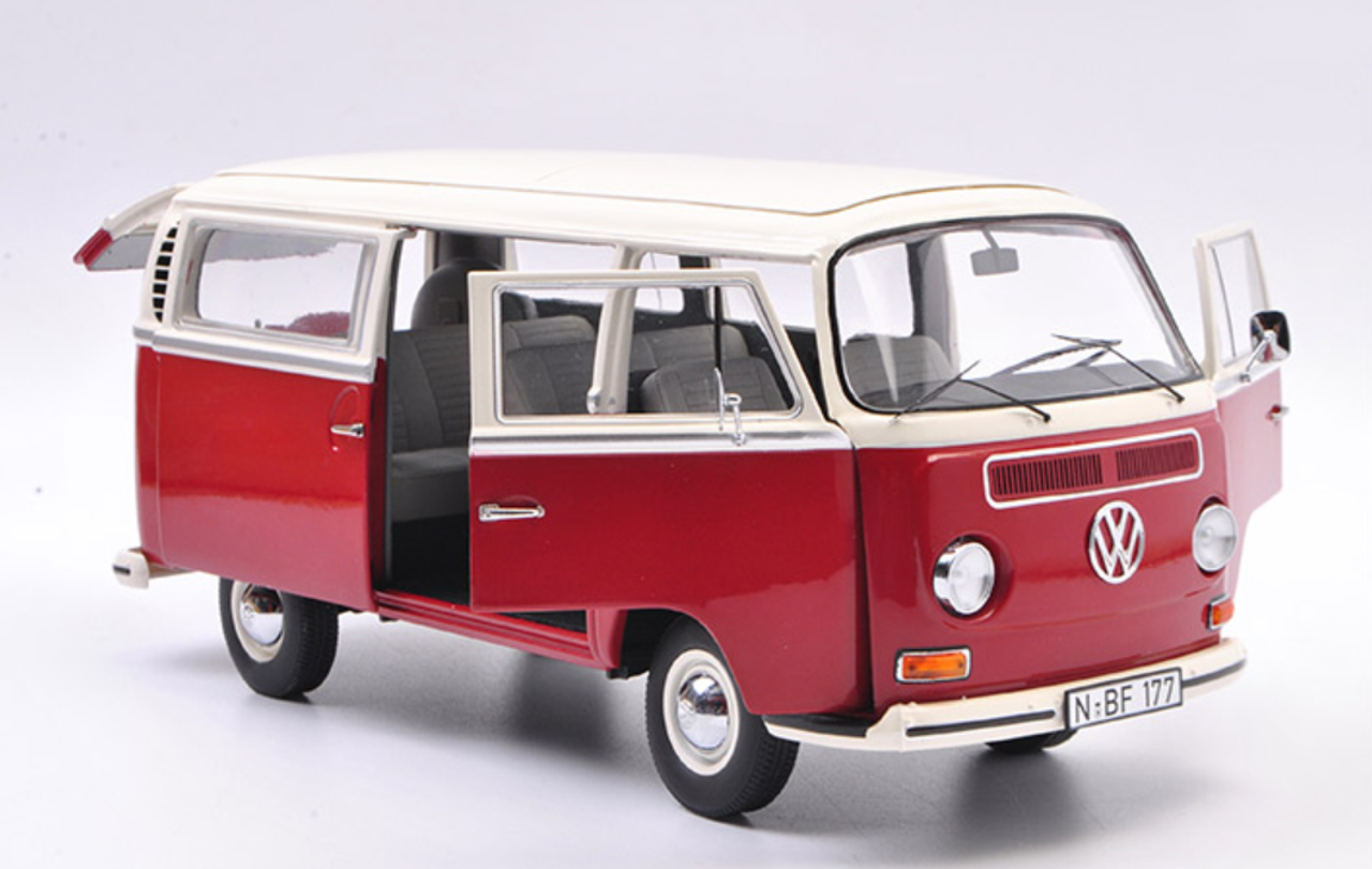 1/18 Schuco Volkswagen VW T2A Bue (Red) Diecast Car Model