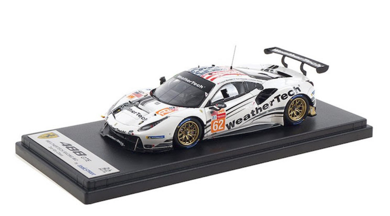 1/43 Looksmart Ferrari 488 GTE No.62 3rd LMGTE Am class 24H Le Mans 2019 WeatherTech Racing C. MacNeil - R. Smith - T. Vilander