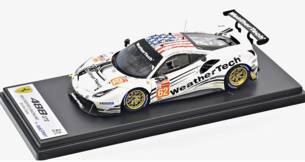 LSLM098 - Looksmart Ferrari 488 Gte Evo 3.9L Turbo V8 Team Weathertech Racing #62 3Rd Am Class 24H Le Mans 2019 C.Macneil R.Smith T.Vilander White LSLM098 ( - 24H Le Mans