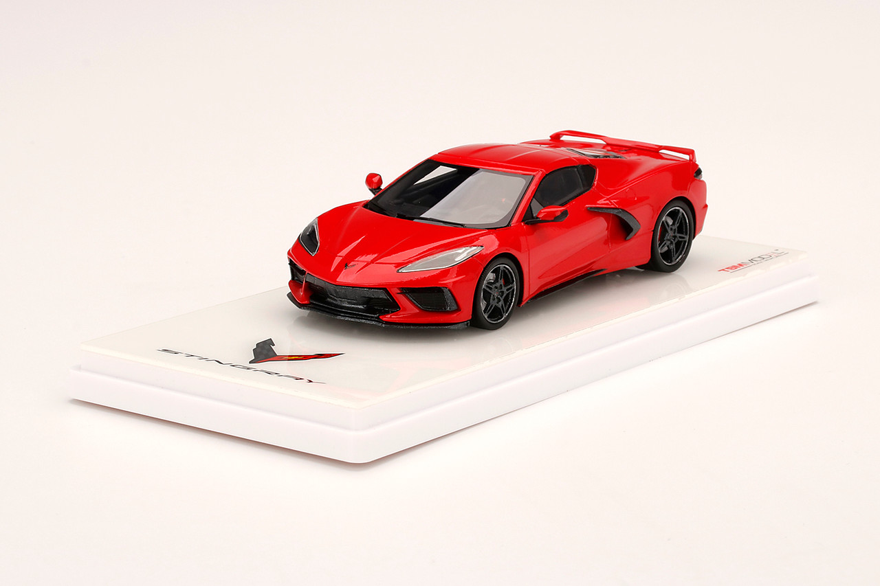 1/43 TSM Chevrolet Chevy Corvette C8 Stingray Torch Red Resin Car Model